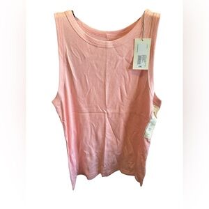 A New Day NWT Women’s XXL Light Pink Ribbed Summer Sleeveless Tank Top New Shirt